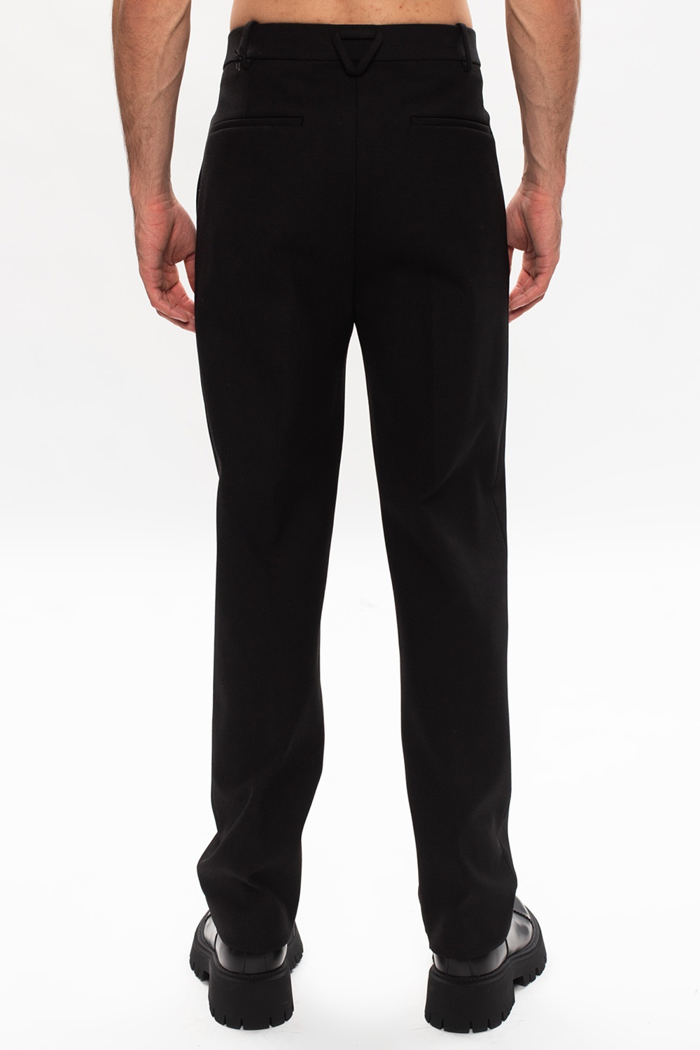 Bottega Veneta Ribbed pleat-front trousers